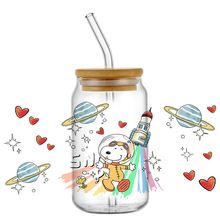 Miniso Snoopy UV DTF Cup Wrap Cartoon Transfers 16oz UV DTF Libbey Stickers Glass Can Self Adhesive Waterproof - Image 4