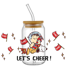 Miniso Snoopy UV DTF Cup Wrap Cartoon Transfers 16oz UV DTF Libbey Stickers Glass Can Self Adhesive Waterproof - Image 10