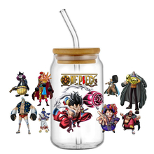 Miniso Japan One Piece Design Decal Waterproof Transfers Sticker for Libbey Glass Cup DIY UV DTF Cup Wrap Washable Mug Sticker - Image 9