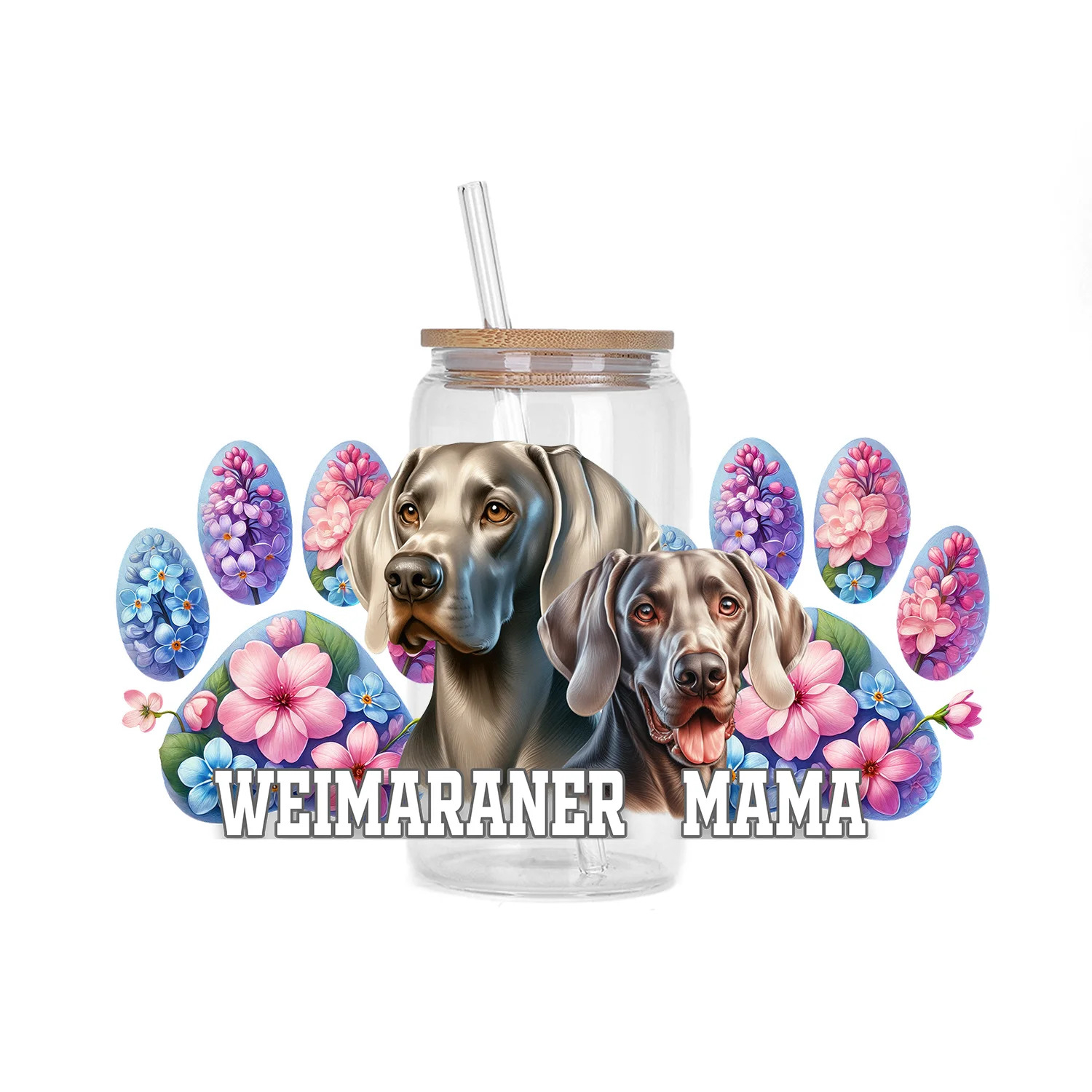 Cute dog Series easy peel waterproof DIY Decals 3D transfers uvdtf stickers 16oz uv dtf cup wraps for Libbey Glasses - Image 7