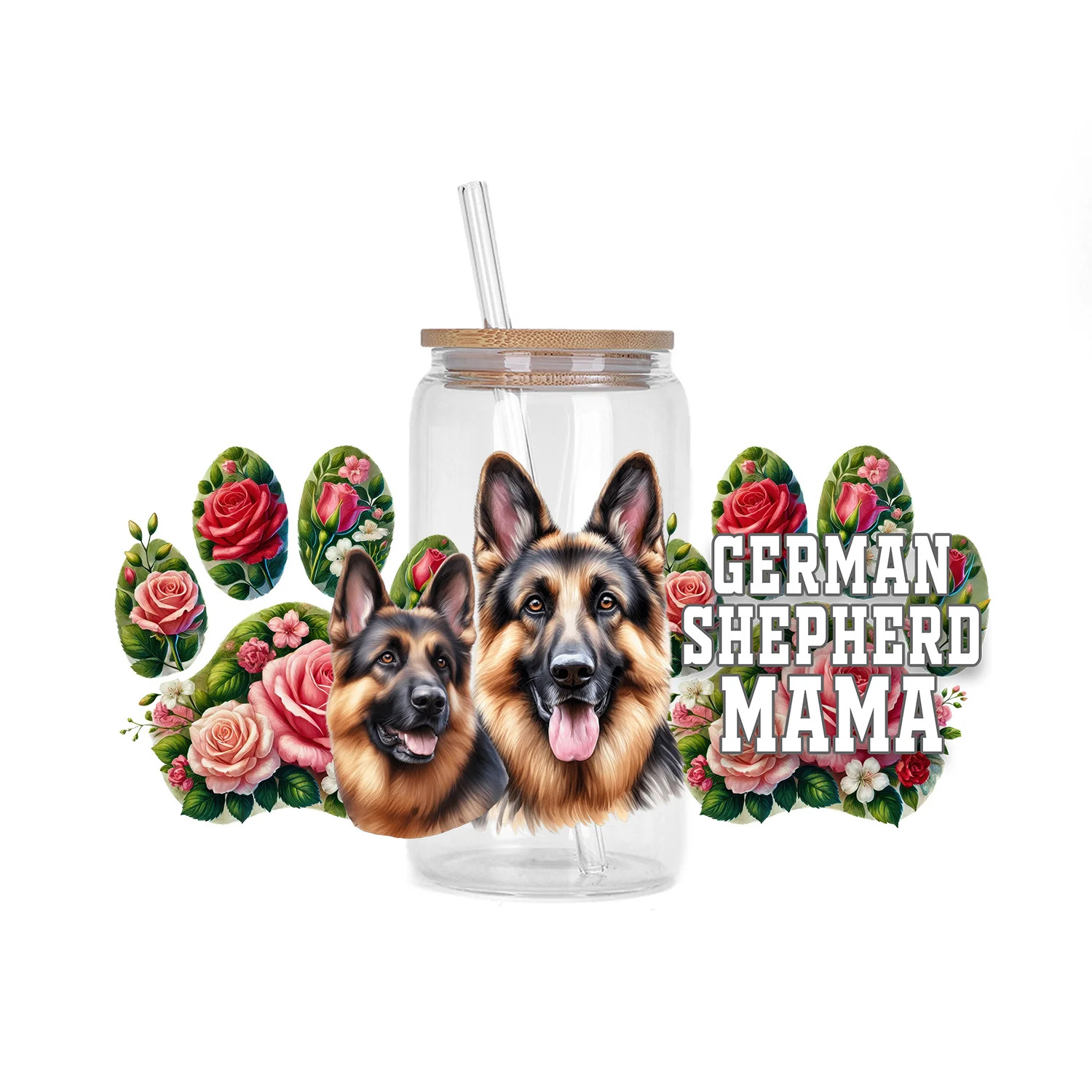 Cute dog Series easy peel waterproof DIY Decals 3D transfers uvdtf stickers 16oz uv dtf cup wraps for Libbey Glasses - Image 9