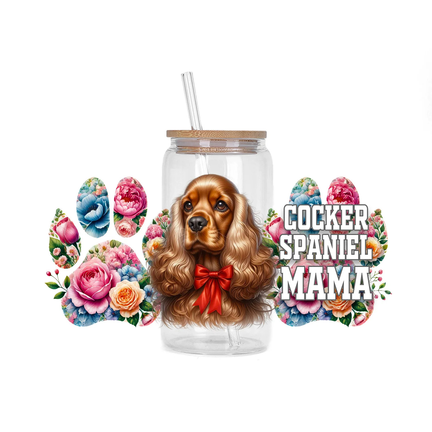 Cute dog Series easy peel waterproof DIY Decals 3D transfers uvdtf stickers 16oz uv dtf cup wraps for Libbey Glasses - Image 18