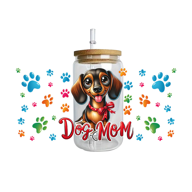 Cute vibe puppy dog series easy peel waterproof Party DIY Decals 3D transfers uvdtf tumbler seal stickers 16oz uv dtf cup wraps - Image 32