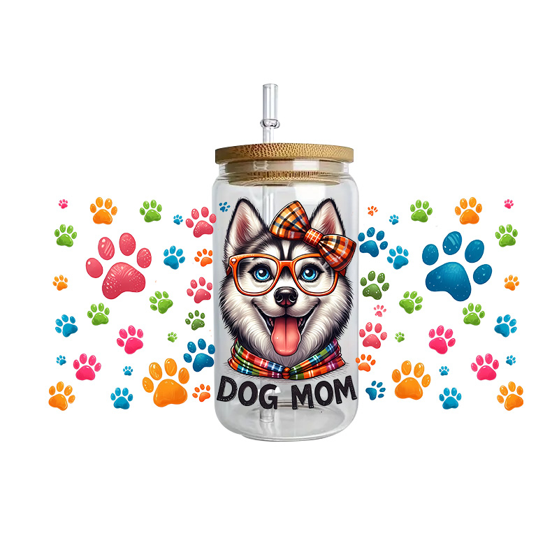 Cute vibe puppy dog series easy peel waterproof Party DIY Decals 3D transfers uvdtf tumbler seal stickers 16oz uv dtf cup wraps - Image 34